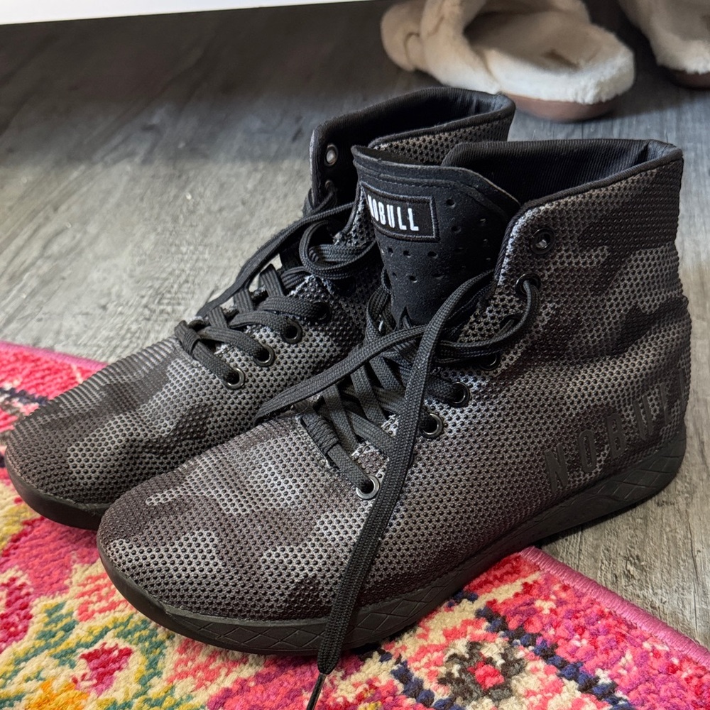 NOBULL Women’s Black Camo High-Top Sneakers